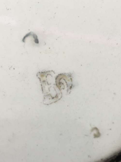 Antique Silverplate WMF Württembergische Metallwarenfabrik Gallery Tray with painted Porcelain Inlay