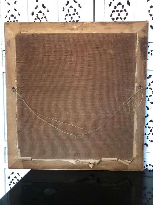 INVESTMENT ART !!! FRANK DOUGLAS (SA 1907 - 1975) - AMAZING FRAMED OIL ON BOARD INTERIOR SCENE