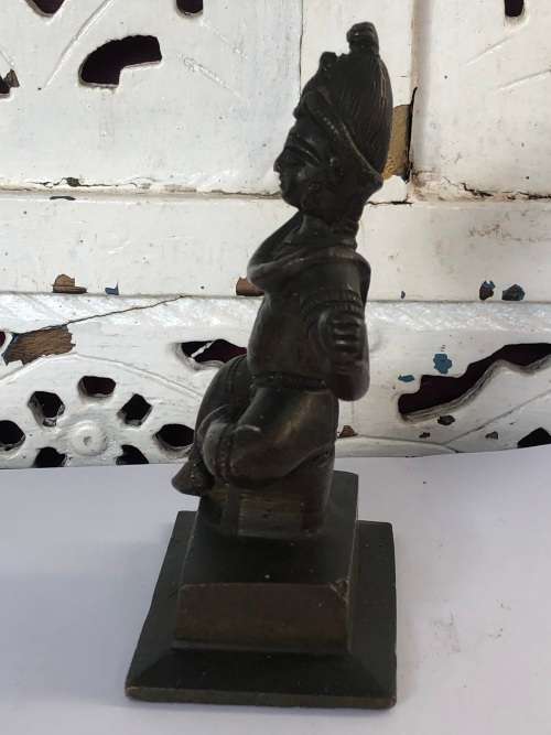WOW !!!  STUNNING INDIAN BRONZE FIGURINE OF LORD SHIVA HOLDING A COBRA - VALUE R3000