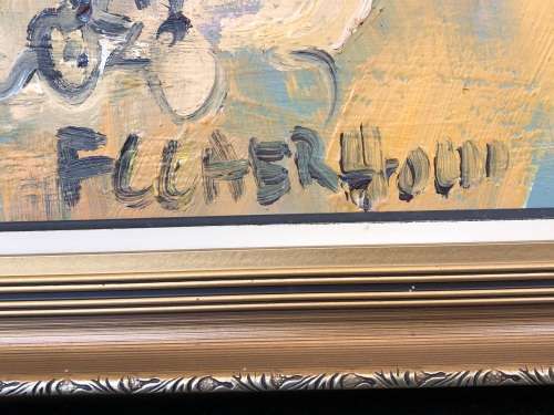 For J.J Vos Only  FRANS CLAERHOUT (SA 1919 - 2006) - FRAMED ORIGINAL LARGE OIL ON BOARD -