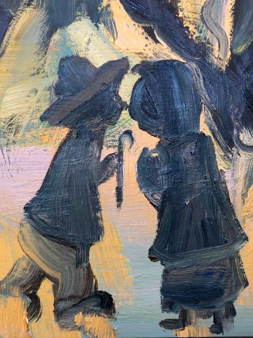 For J.J Vos Only  FRANS CLAERHOUT (SA 1919 - 2006) - FRAMED ORIGINAL LARGE OIL ON BOARD -