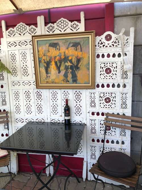 For J.J Vos Only  FRANS CLAERHOUT (SA 1919 - 2006) - FRAMED ORIGINAL LARGE OIL ON BOARD -