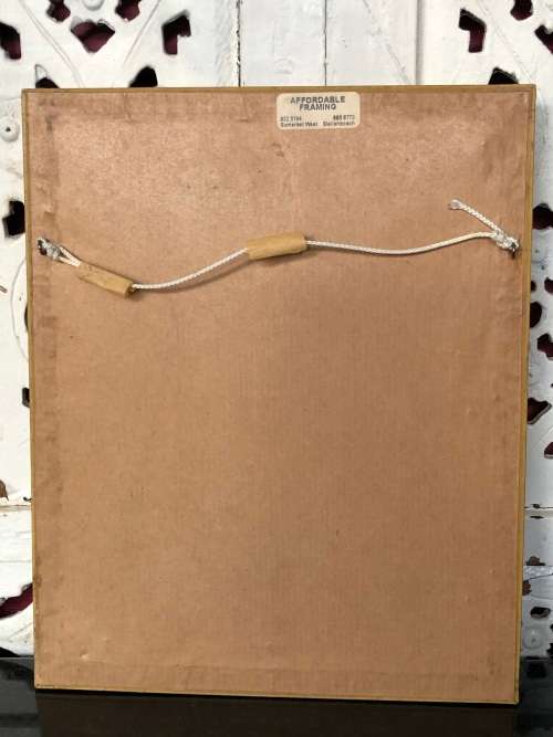 WOW !!! STUNNING SMALL FRAMED OIL ON BOARD - BLUEGUM TREES - SIGNED - STUNNING DECOR ITEM