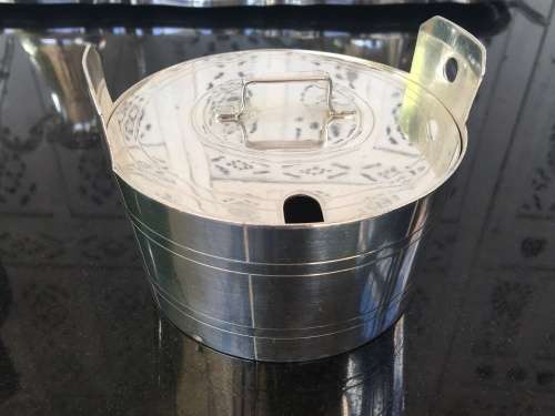 WOW !!! CHRISTOFLE SILVER PLATED ART DECO BARREL SHAPED SUGAR BOWL