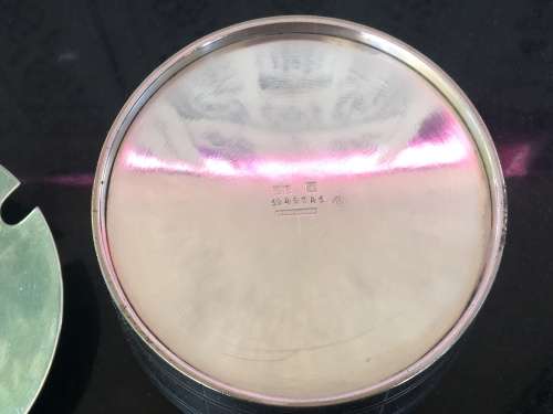 WOW !!! CHRISTOFLE SILVER PLATED ART DECO BARREL SHAPED SUGAR BOWL