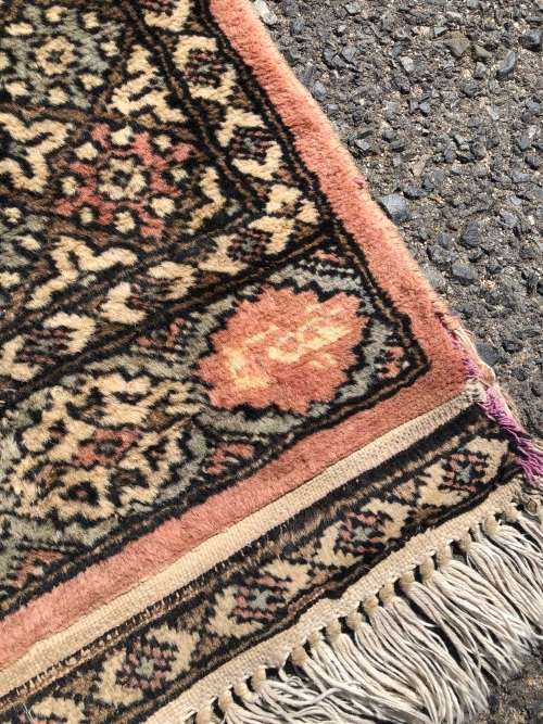 STUNNING NICELY WORN SIGNED PURE WOOL HAND KNOTTED BOKHARA PERSIAN RUNNER 780 X 5200mm
