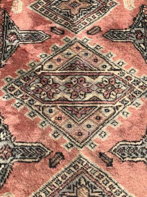 STUNNING NICELY WORN SIGNED PURE WOOL HAND KNOTTED BOKHARA PERSIAN RUNNER 780 X 5200mm