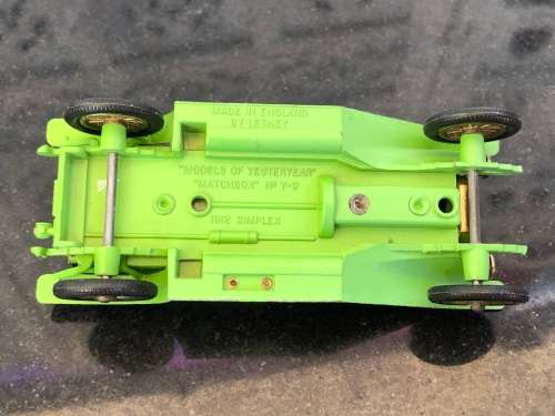 WOW !!! VINTAGE LESNEY MODELS OF YESTERYEAR 1912 SIMPLEX - No Y-9 - METAL