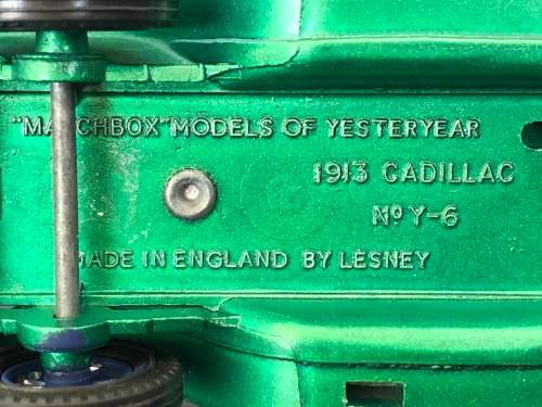 WOW !!! VINTAGE LESNEY MODELS OF YESTERYEAR 1913 CADILLAC - No Y-6 - METAL