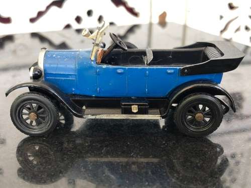WOW !!! VINTAGE ITALIAN DIECAST RIO MODEL CAR - 1919 FIAT 501 - OPEN TOP - METAL BODY - PLASTIC TRIM