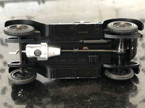 WOW !!! VINTAGE ITALIAN DIECAST RIO MODEL CAR - 1919 FIAT 501 - OPEN TOP - METAL BODY - PLASTIC TRIM