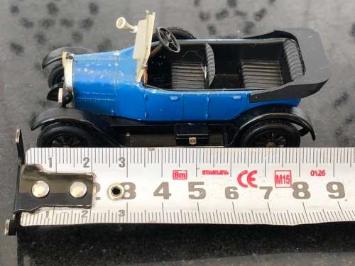 WOW !!! VINTAGE ITALIAN DIECAST RIO MODEL CAR - 1919 FIAT 501 - OPEN TOP - METAL BODY - PLASTIC TRIM
