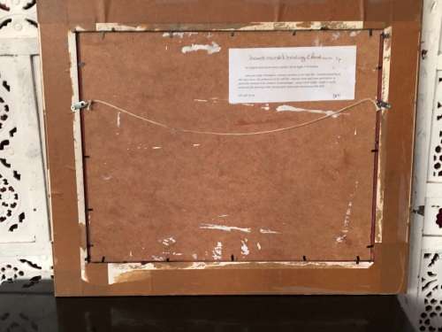 ABSOLUTELY STUNNING FRAMED HEAVY PALETTE OIL ON BOARD BY LEIGH THOMPSON - TITLED "THEY'RE GONE"