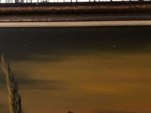 WOW !!! GORGEOUS P.KHUMALO OIL ON BOARD LANDSCAPE PAINTING - VINTAGE BEAUTY