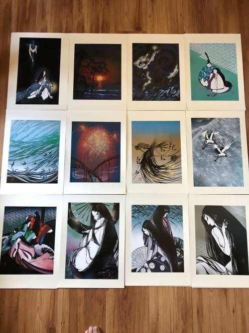 MISAYUKI MIYATA (1926-1997) 55 BOXED NUMBERED COLLECTION OF JAPANESE WOODBLOCK PRINTS No 1226 / 2000