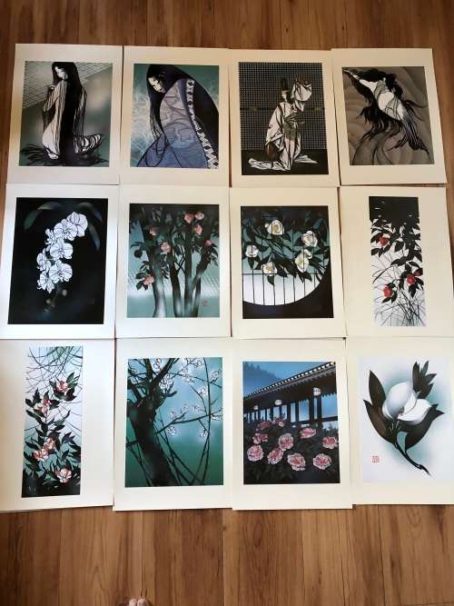 MISAYUKI MIYATA (1926-1997) 55 BOXED NUMBERED COLLECTION OF JAPANESE WOODBLOCK PRINTS No 1226 / 2000