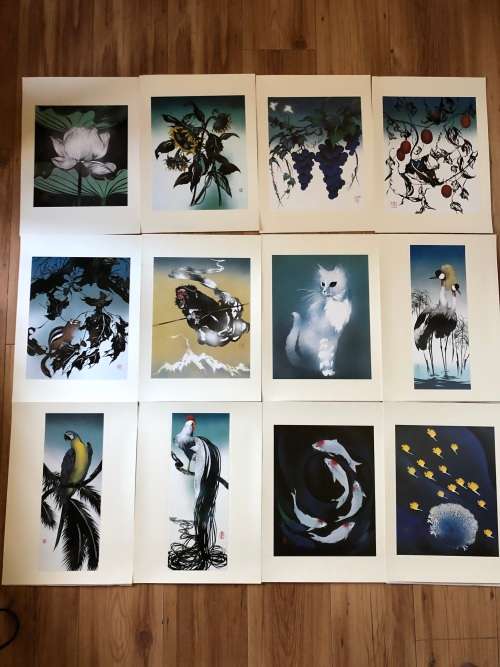 MISAYUKI MIYATA (1926-1997) 55 BOXED NUMBERED COLLECTION OF JAPANESE WOODBLOCK PRINTS No 1226 / 2000