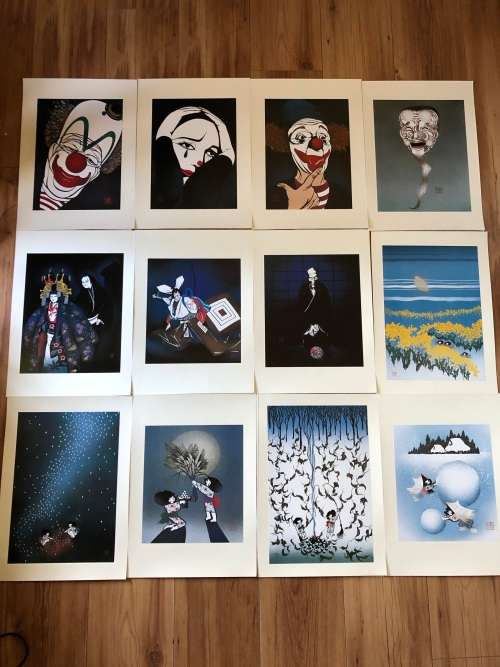 MISAYUKI MIYATA (1926-1997) 55 BOXED NUMBERED COLLECTION OF JAPANESE WOODBLOCK PRINTS No 1226 / 2000