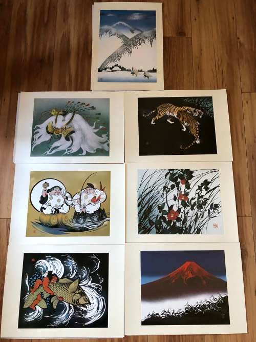MISAYUKI MIYATA (1926-1997) 55 BOXED NUMBERED COLLECTION OF JAPANESE WOODBLOCK PRINTS No 1226 / 2000