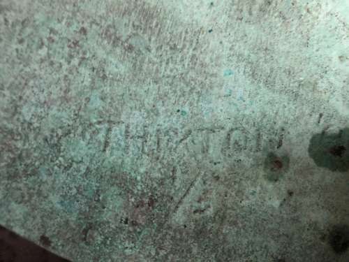 ROBERT THIXTON ( SA 20th C) AMAZING SIGNED LIMITED EDITION NUMBERED 1/5 BRONZE PLAQUE DATED '96