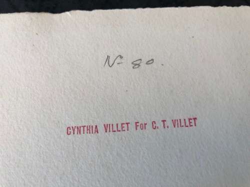 WOW !! CHARLES THEODORE VILLET ( 1896 - 1963) - STUNNING WATERCOLOR PAINTING No  80 - SIGNED