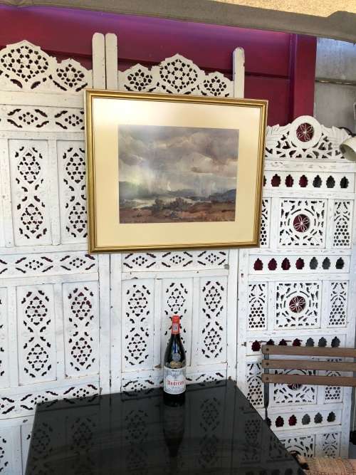 INVESTMENT ART !!! ALEXANDER ROSE-INNES (SA 1915 - 1996) - RARE UNCIRCULATED FRAMED WATERCOLOUR