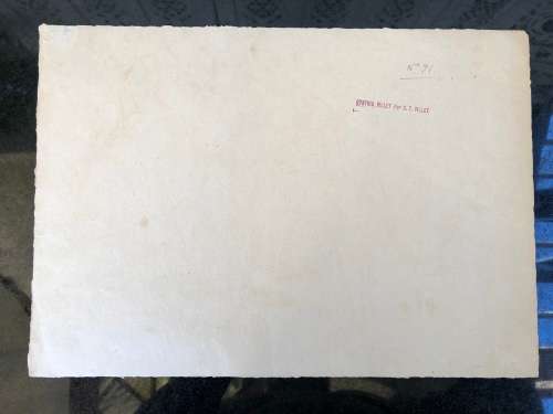 WOW !! CHARLES THEODORE VILLET ( 1896 - 1963) - STUNNING UNFRAMED WATERCOLOR PAINTING No 91 - SIGNED