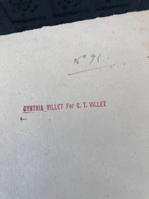 WOW !! CHARLES THEODORE VILLET ( 1896 - 1963) - STUNNING UNFRAMED WATERCOLOR PAINTING No 91 - SIGNED