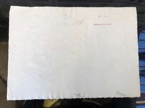 WOW !! CHARLES THEODORE VILLET ( 1896 - 1963) - STUNNING UNFRAMED WATERCOLOR PAINTING No 76 - SIGNED