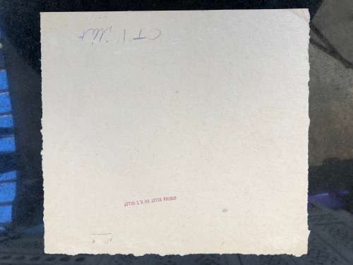 WOW !! CHARLES THEODORE VILLET ( 1896 - 1963) - STUNNING UNFRAMED WATERCOLOR PAINTING No 4 - SIGNED