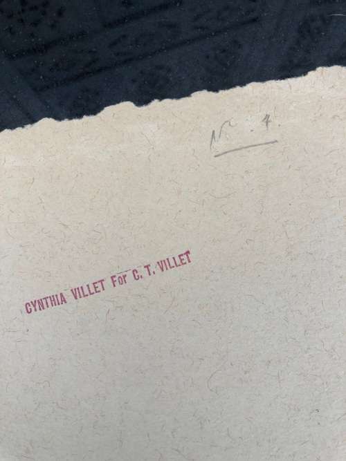 WOW !! CHARLES THEODORE VILLET ( 1896 - 1963) - STUNNING UNFRAMED WATERCOLOR PAINTING No 4 - SIGNED