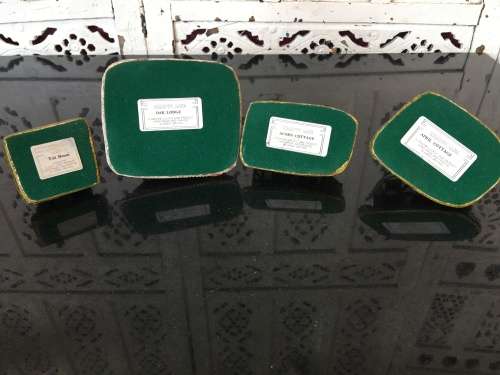 lot 4 Marked Collection Liliput Miniature Houses - Toll House, Oak Lodge,Acorn Cottage,April Cottage