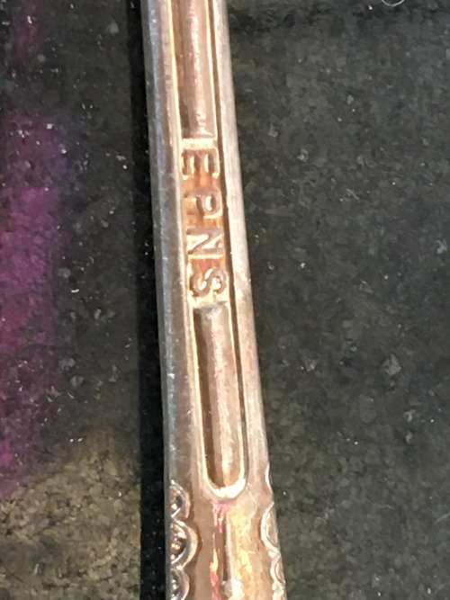 AWESOME SILVER PLATED "APOSTLE SET OF 6 TEA SPOONS EPNS MARKED