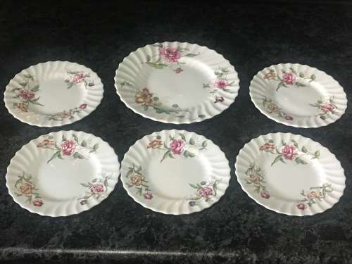 Lot Delightful Cake Plates Vintage "Clovelly" by Royal Doulton England c/1941 - 1961