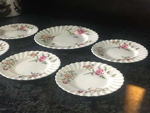Lot Delightful Cake Plates Vintage "Clovelly" by Royal Doulton England c/1941 - 1961