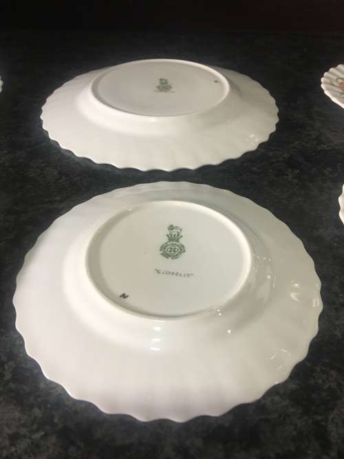 Lot Delightful Cake Plates Vintage "Clovelly" by Royal Doulton England c/1941 - 1961