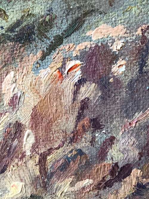 INVESTMENT ART !!! GIUSEPPE CATTY (CATARUZZA)  (SA 1914 - 1994) OIL ON CANVAS BOARD - AWESOME FRAME