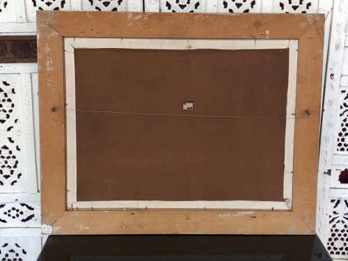 INVESTMENT ART !!! GIUSEPPE CATTY (CATARUZZA)  (SA 1914 - 1994) OIL ON CANVAS BOARD - AWESOME FRAME