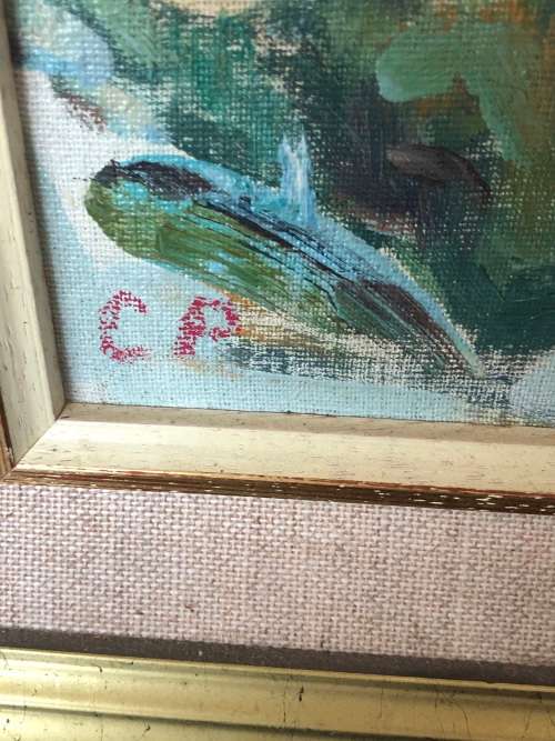 INVESTMENT ART - OIL ON CANVAS LAID ON BOARD DISTRICT SIX SIGNED CP - POSSIBLY CONSTANCE PENSTONE