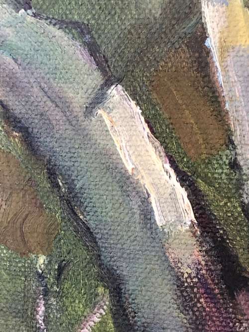 INVESTMENT ART !!! BERNARD FRANZ HESSELBARTH (SA 1903 - 1991) LARGE FRAMED OIL ON BOARD LANDSCAPE