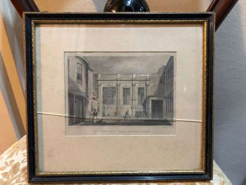 WOW !! ROBERT WALLIS (1794 - 1878) AFTER THOMAS HOSMER SHEPPERD (1793 - 1864) ORIGINAL ENGRAVING