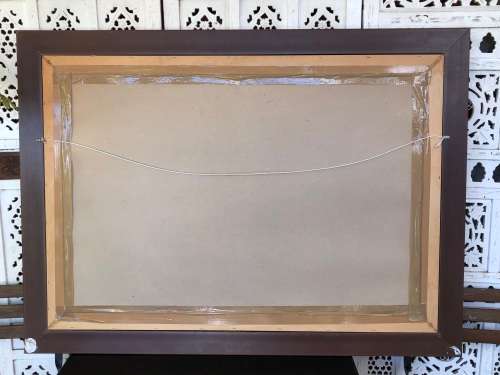 INVESTEMENT ART !!! NICO COETZEE (SA 20th CENTURY) GORGEOUS FRAMED OIL ON BOARD - ELEPHANT