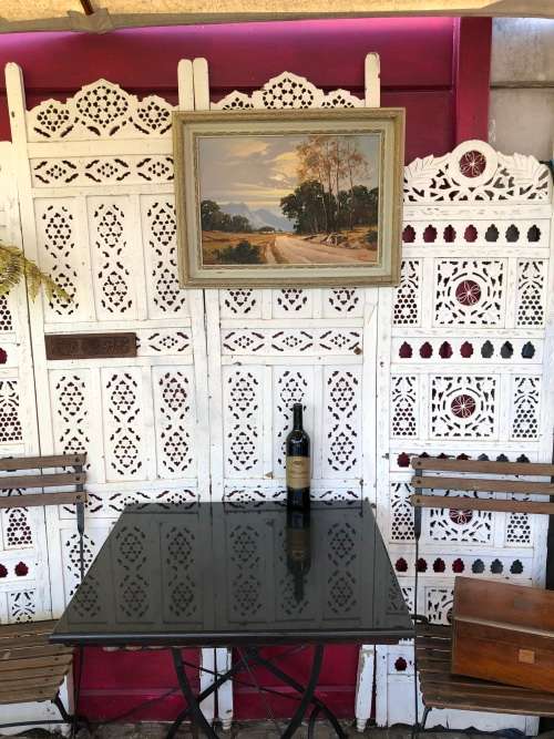 INVESTMENT ART !! TITTA FASCIOTTI (SA 1927-1993) STUNNING OIL ON BOARD LANDSCAPE - SIGNED AND FRAMED