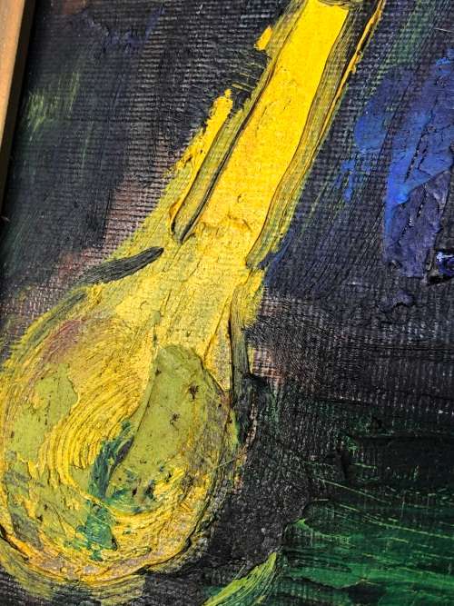 WOW !!! J. PRINS (SA 20th C) FRAMED OIL ON CANVAS BOARD - STILL LIFE