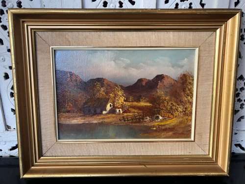 WOW !!! INVESTMENT ART ~ KEITH JOHN FAURE (SA 20th C) FRAMED ORIGINAL OIL ON CANVAS LANDSCAPE