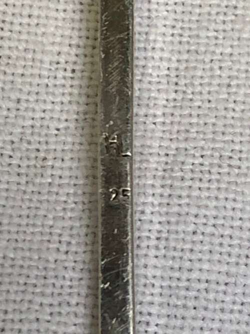 WOW !! AWESOME FIND - STERLING SILVER BARLEY TWIST COCKTAIL STIRRER - CLEARLY MARKED HL 925 - 24.22g