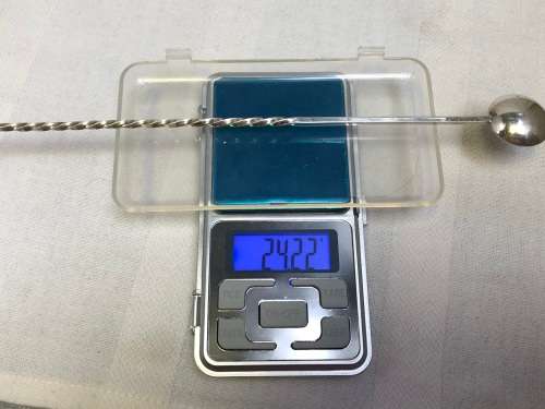 WOW !! AWESOME FIND - STERLING SILVER BARLEY TWIST COCKTAIL STIRRER - CLEARLY MARKED HL 925 - 24.22g