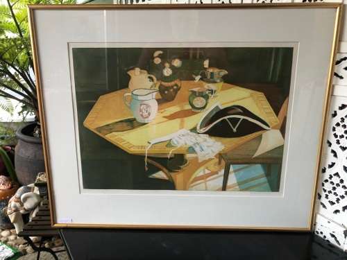 INVESTMENT ART !!! GLYNN BOYD HARTE (UK 1948 - 2003) LIMITED EDITION LOW NUMBERED 6/75 LITHOGRAPH