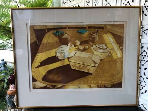 INVESTMENT ART !!! GLYNN BOYD HARTE (UK 1948 - 2003) LIMITED EDITION LOW NUMBERED 6/75 LITHOGRAPH