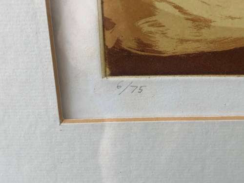 INVESTMENT ART !!! GLYNN BOYD HARTE (UK 1948 - 2003) LIMITED EDITION LOW NUMBERED 6/75 LITHOGRAPH